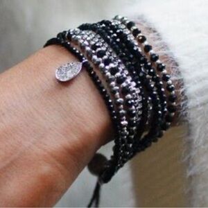 New Serefina / Anthropologie Beaded Bracelet with Magnet clasp